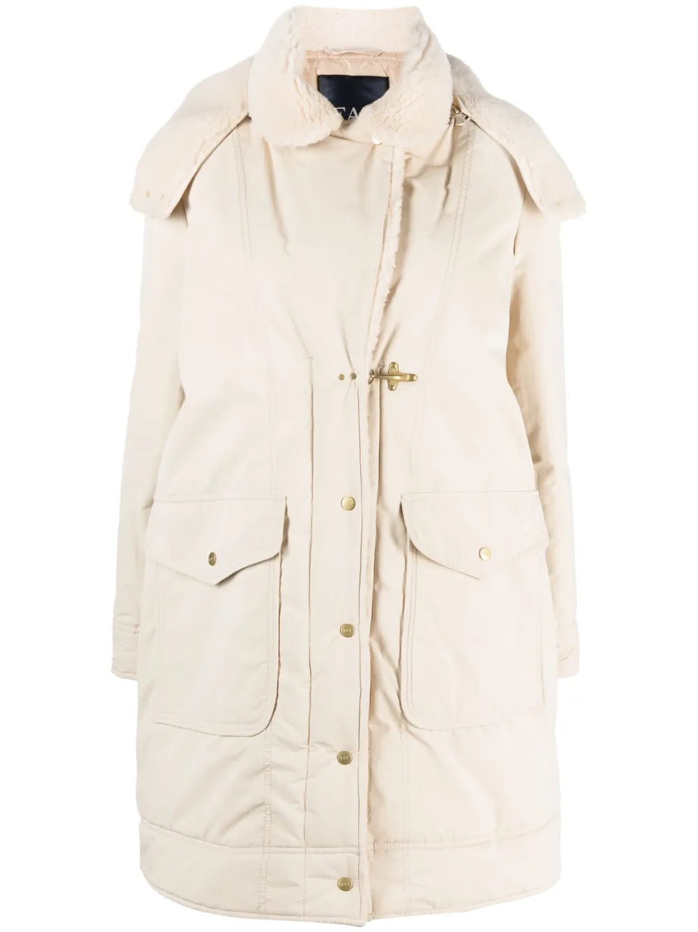 Detachable-Hood Parka Coat