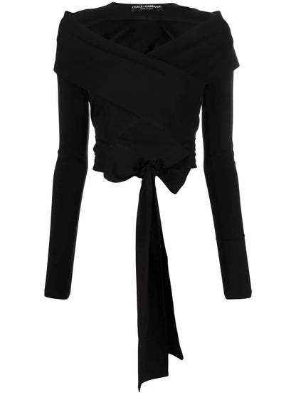 Cut-Out Wrap Top