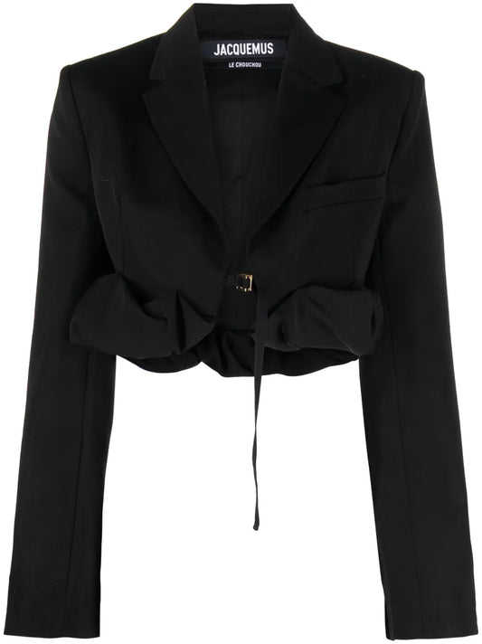 La Veste Croissant Cropped Blazer