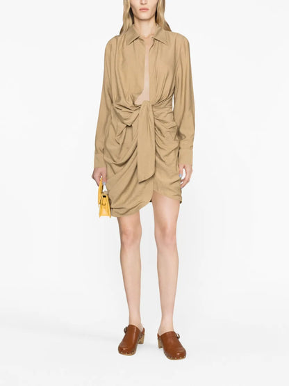 La Robe Bahia Draped Minidress
