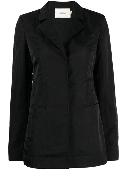 Single-Breasted Long-Sleeve Blazer