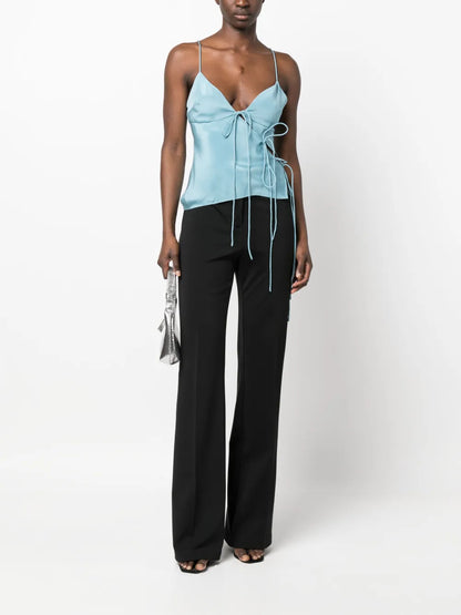 High-Waist Tailored Trousers