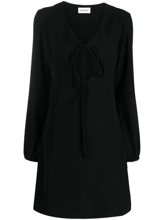 Abito V-Neck Keyhole Dress