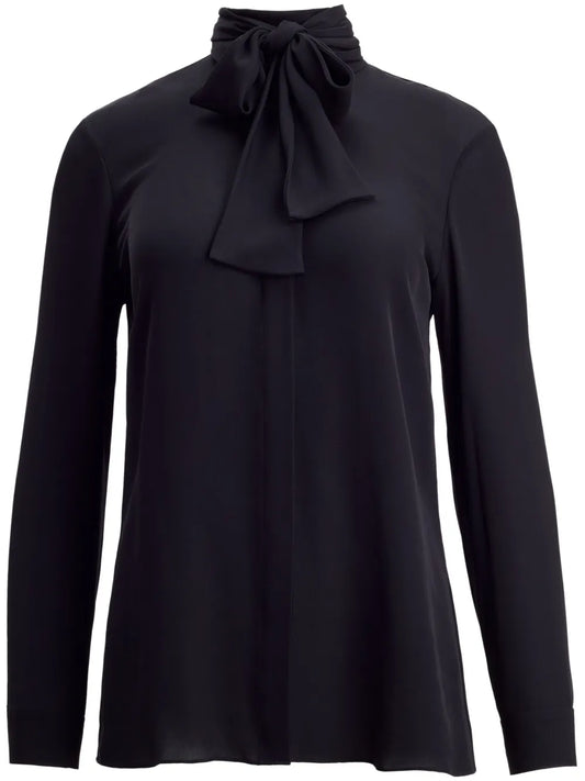 Tash Scarf-Detail Silk Blouse