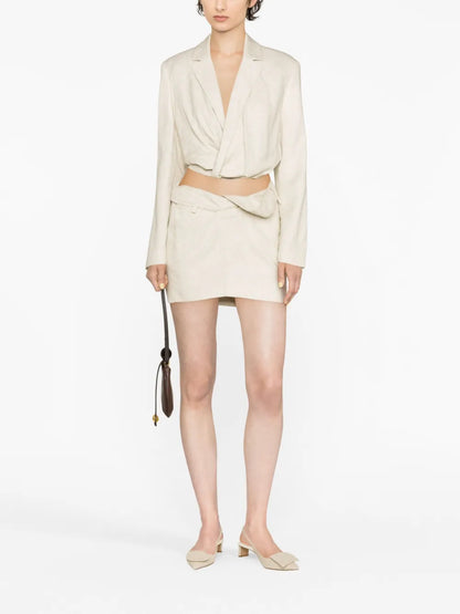 Bahia Twist-Detail Miniskirt