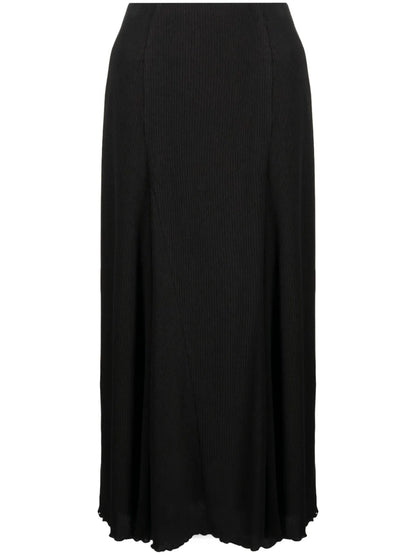 High-Waisted Midi Skirt