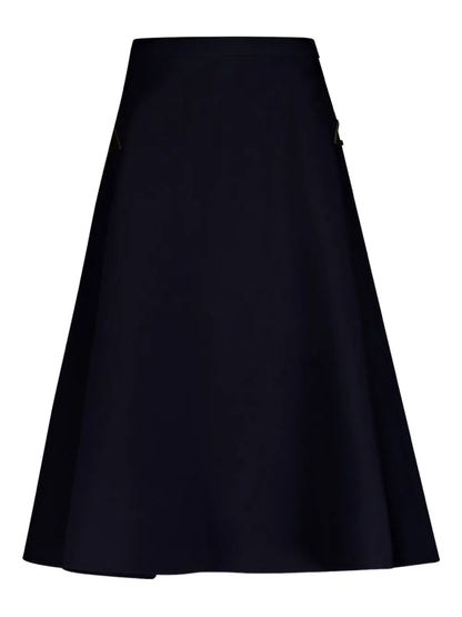 Crepe Couture Midi Skirt