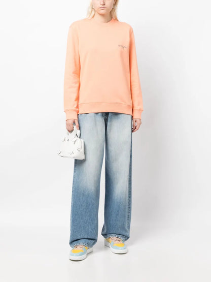 Logo-Embroidery Cotton Sweatshirt