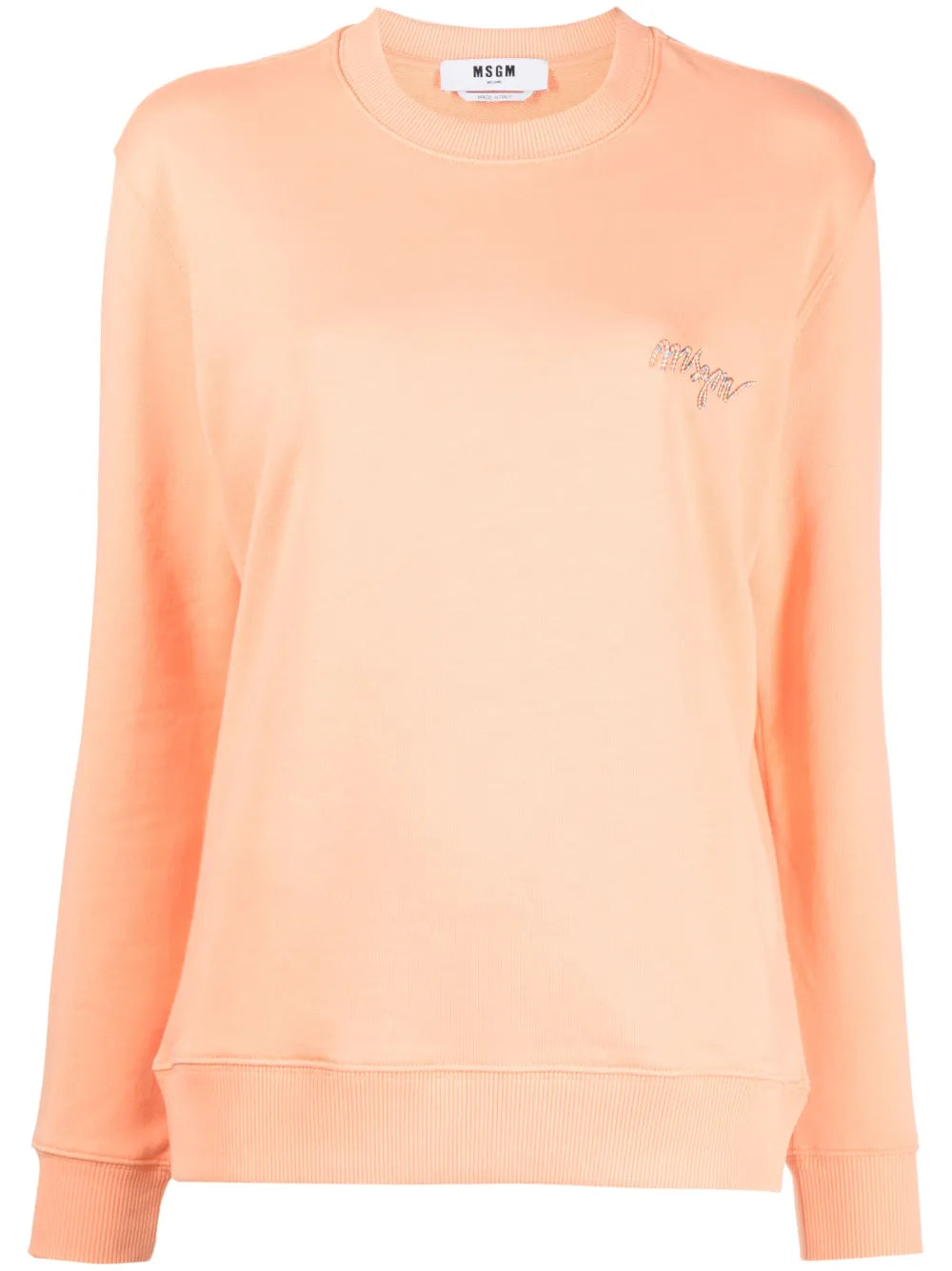 Logo-Embroidery Cotton Sweatshirt