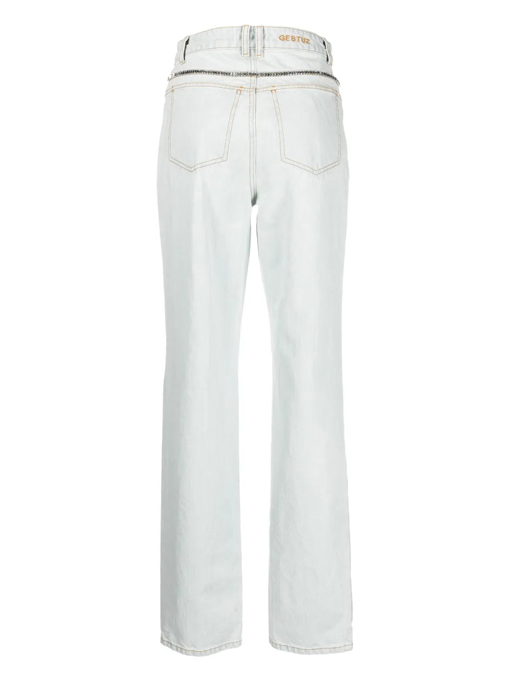 Mid-Rise Straight-Leg Jeans