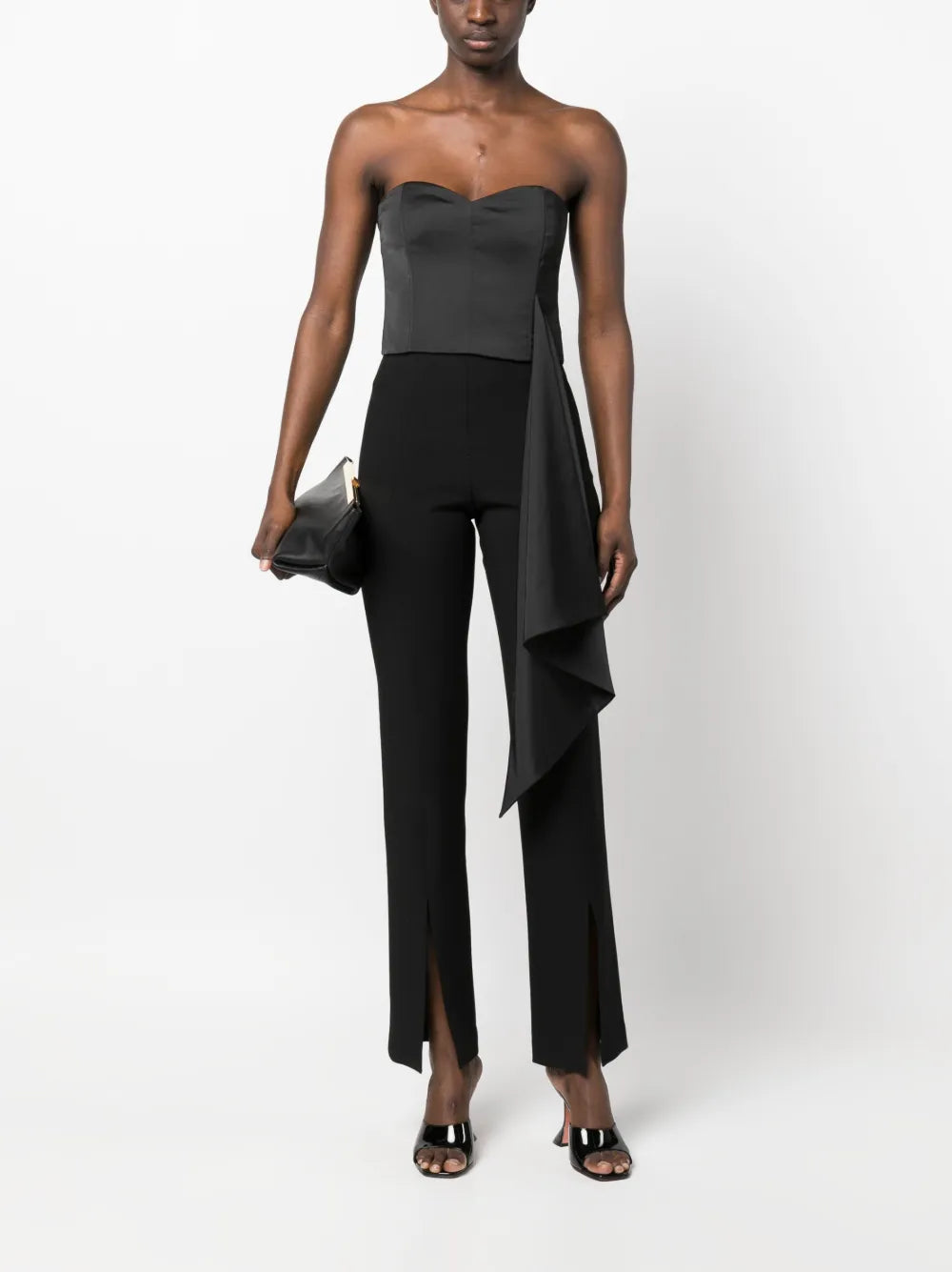 Draped-Detailing Crop Top