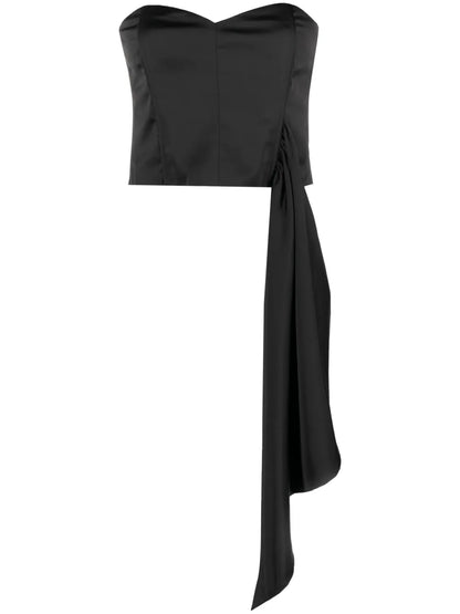 Draped-Detailing Crop Top