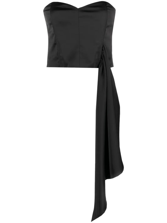 Draped-Detailing Crop Top