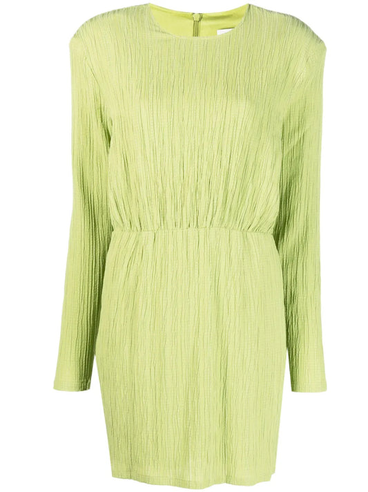 Crease-Effect Drop-Shoulder Dress