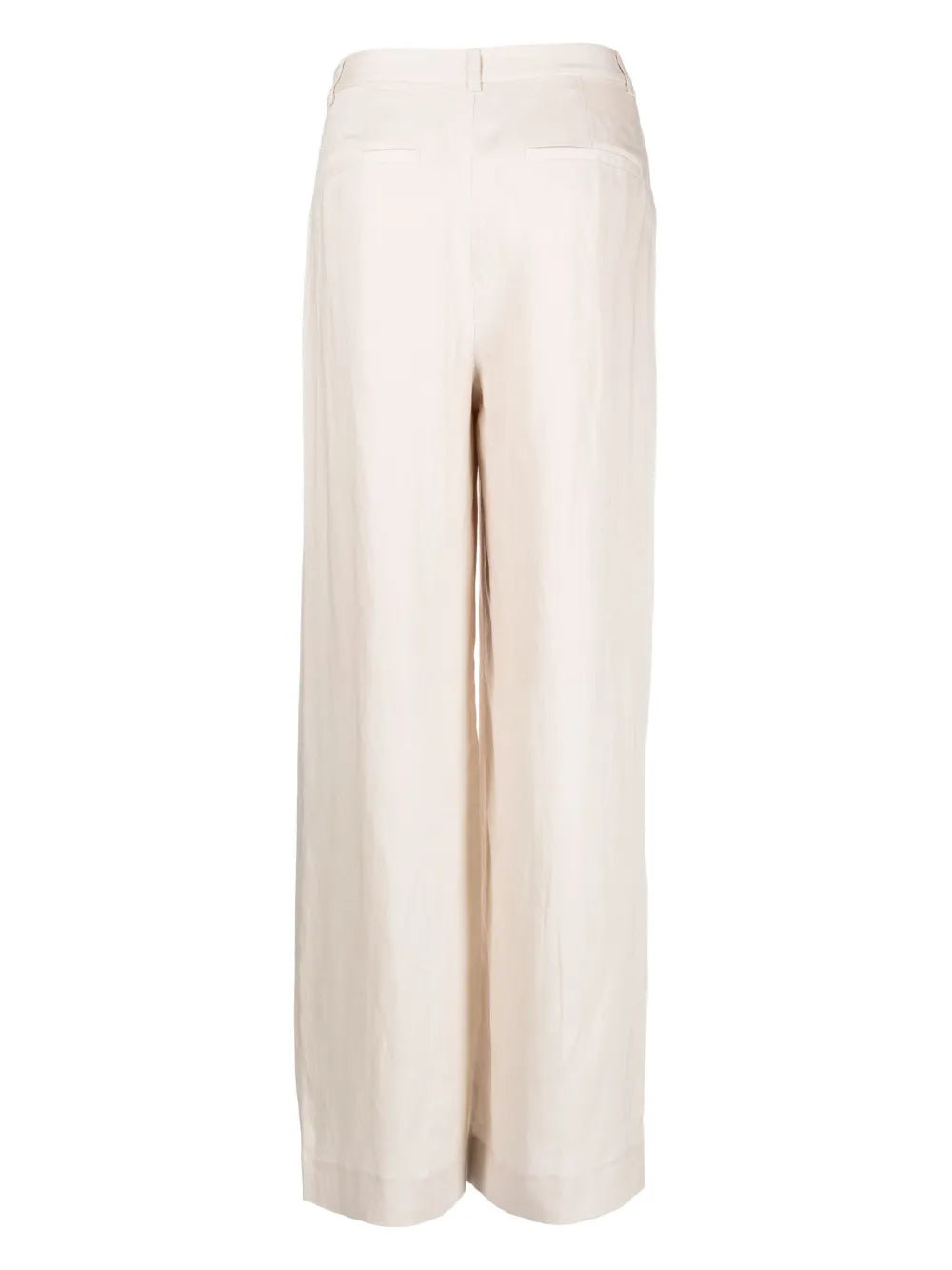 Four-Pocket Pleated Palazzo Pants