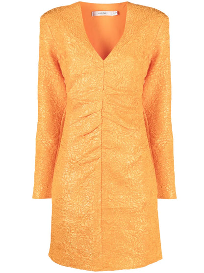 Jacquard V-Neck Dress