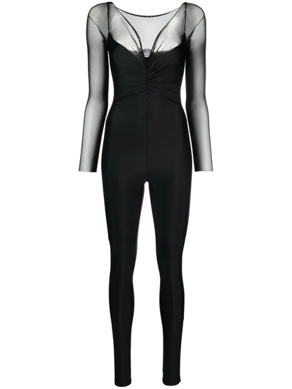 V-Neck Bodycon Jumpsuit