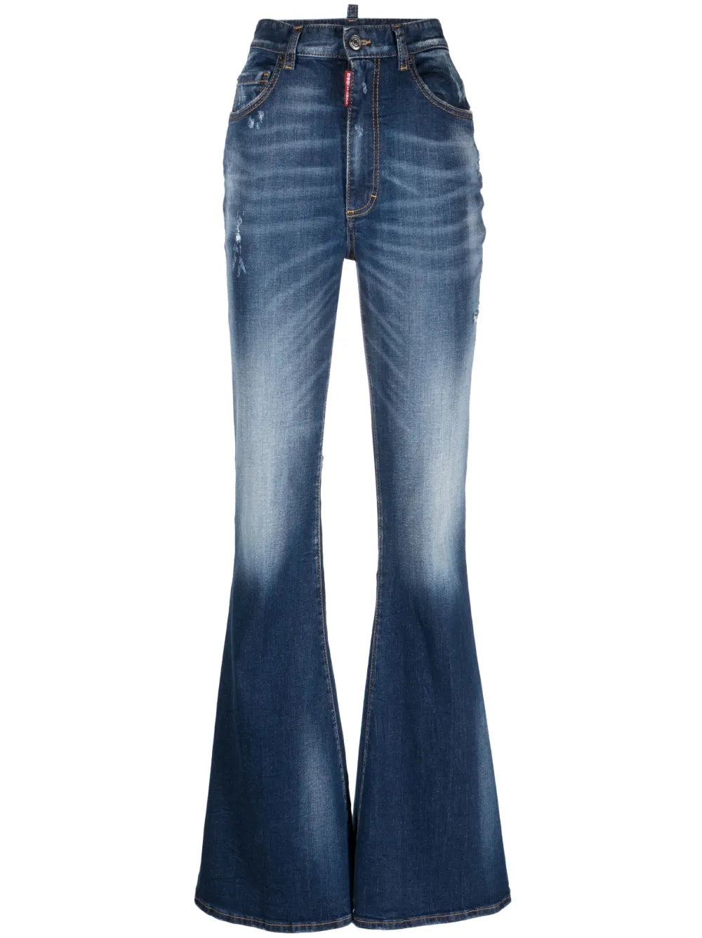 Flare Washed Denim Pants