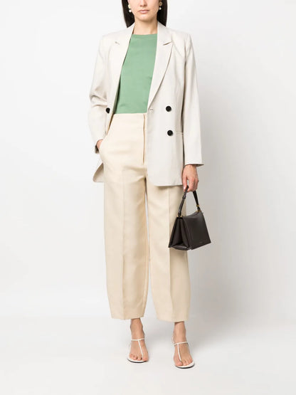 Double-Breasted Lyocell Blazer