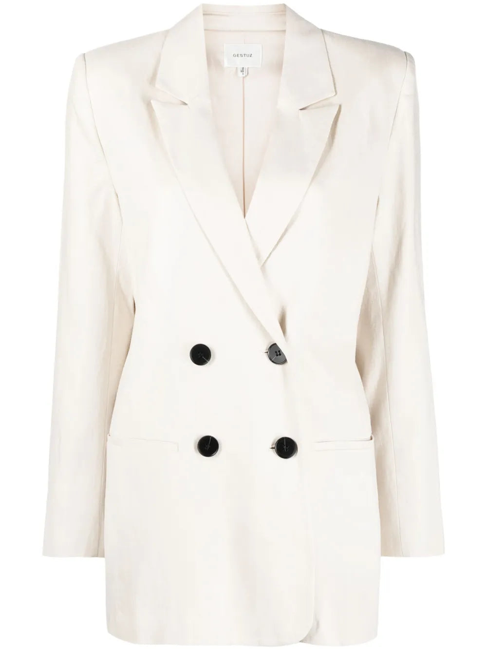 Double-Breasted Lyocell Blazer