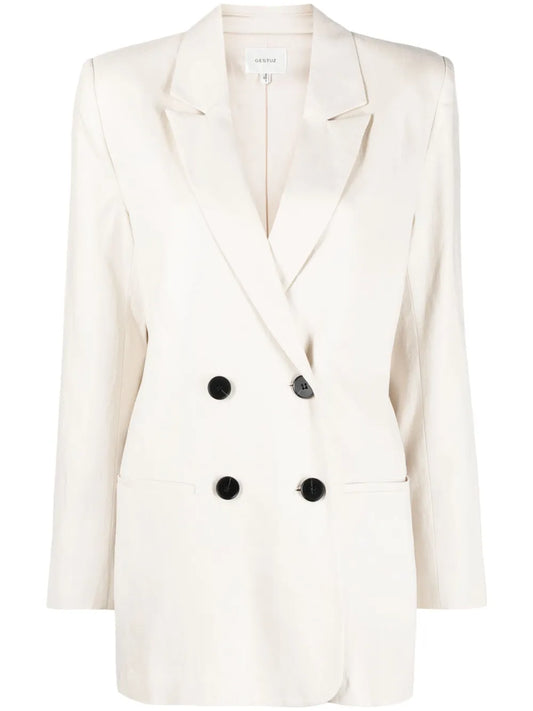 Double-Breasted Lyocell Blazer