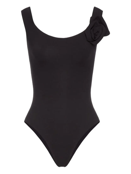 Floral-Appliqué Swimsuit