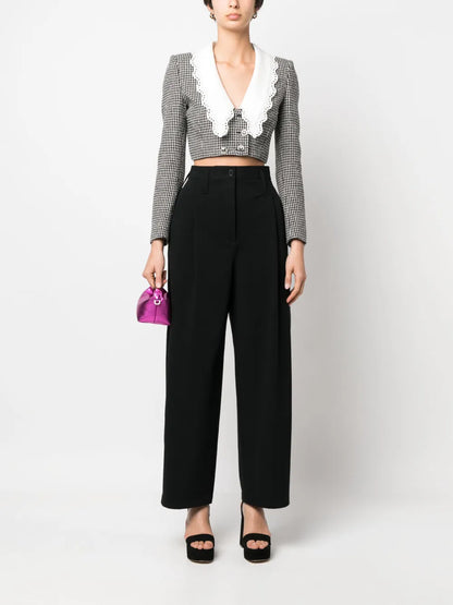 High-Waisted Tailored Trousers