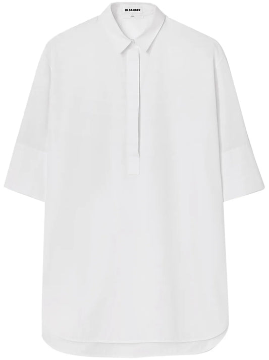 Friday Puff-Sleeve Cotton Shirt