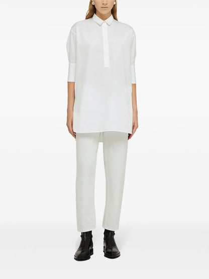 Friday Puff-Sleeve Cotton Shirt