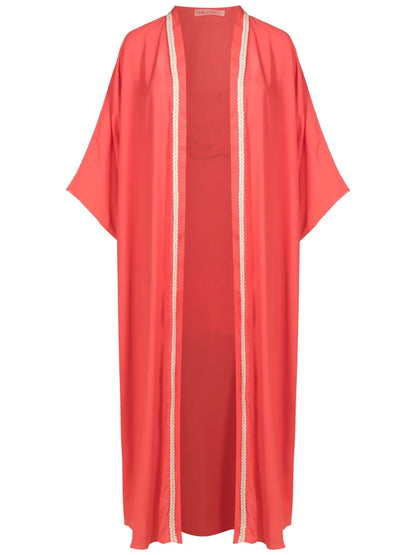 Tiger-Patch Long Kimono
