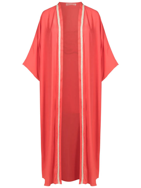 Tiger-Patch Long Kimono