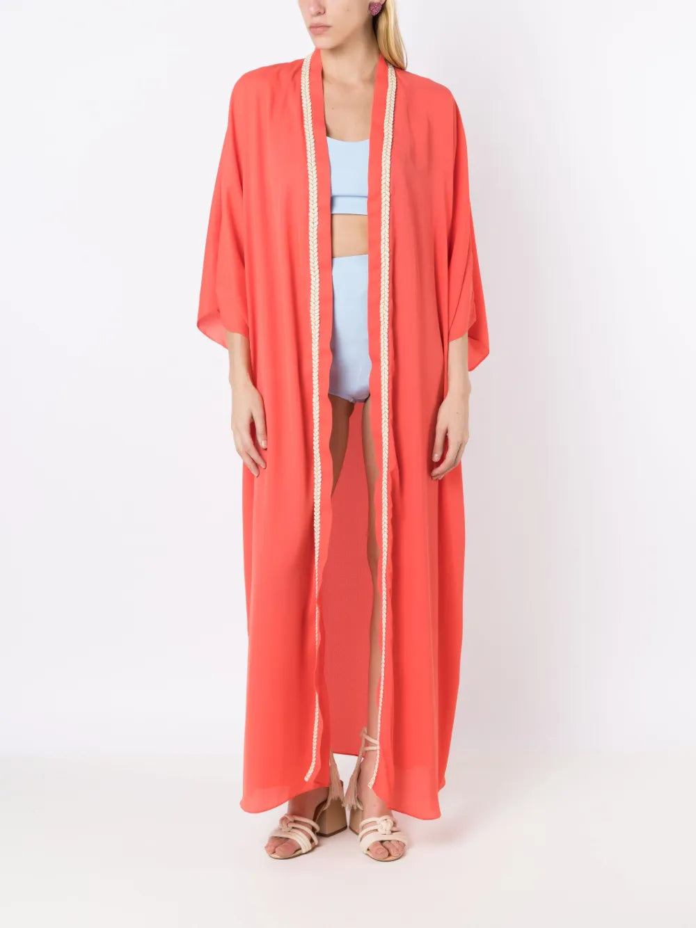 Tiger-Patch Long Kimono