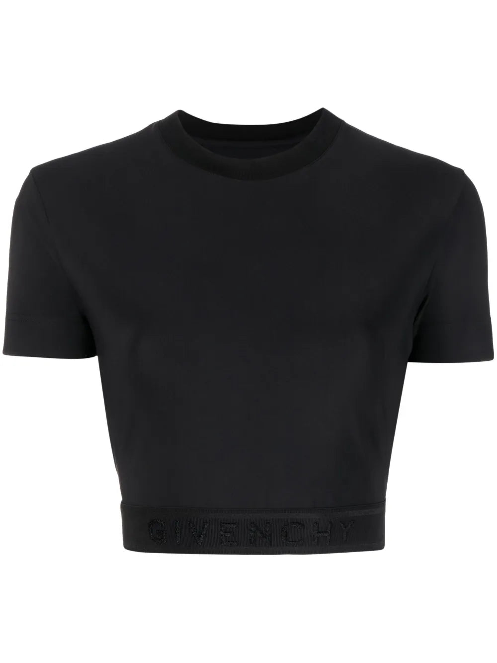 Logo-Waistband Cropped T-Shirt