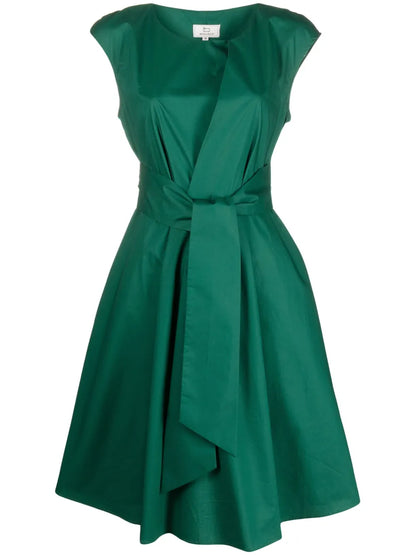 Tie-Waist Midi Dress