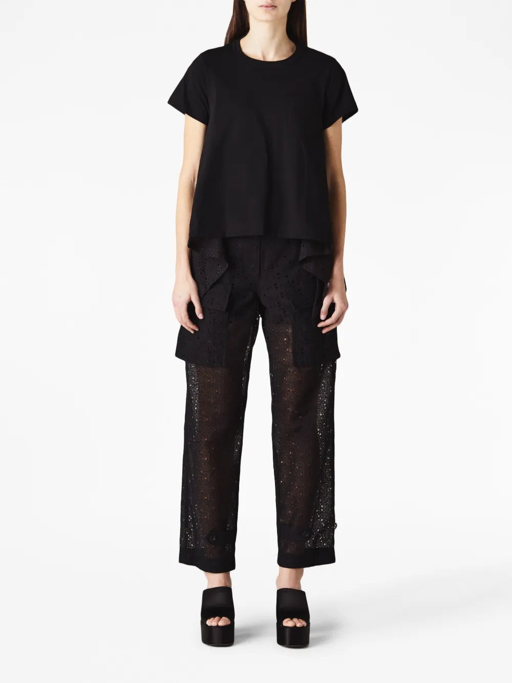 Logo-Embroidery Trousers