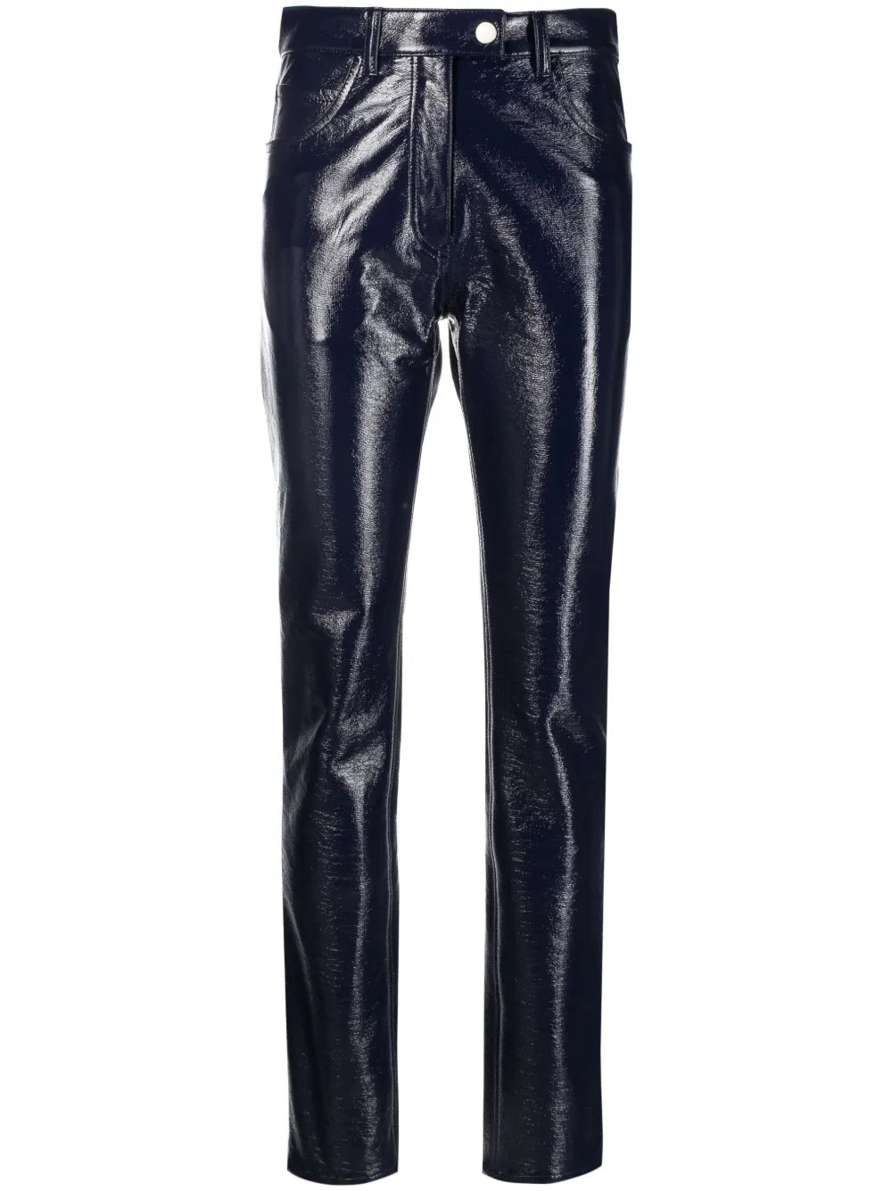Straight-Leg Vinyl Trousers