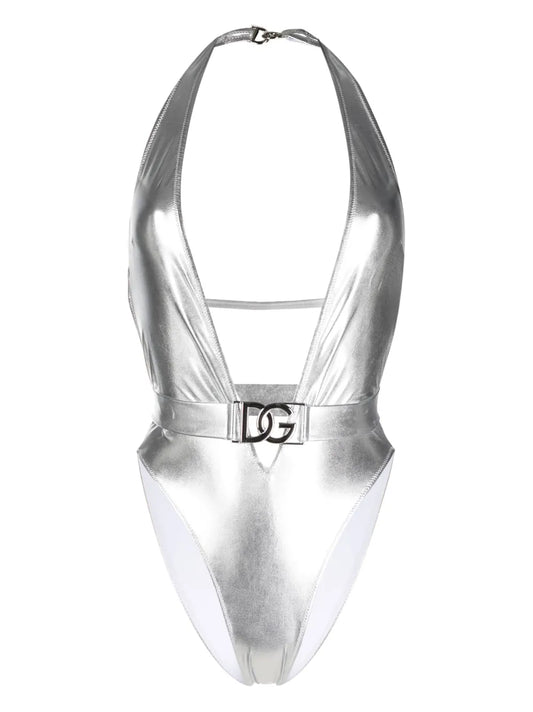 Logo-Plaque Swimsuit
