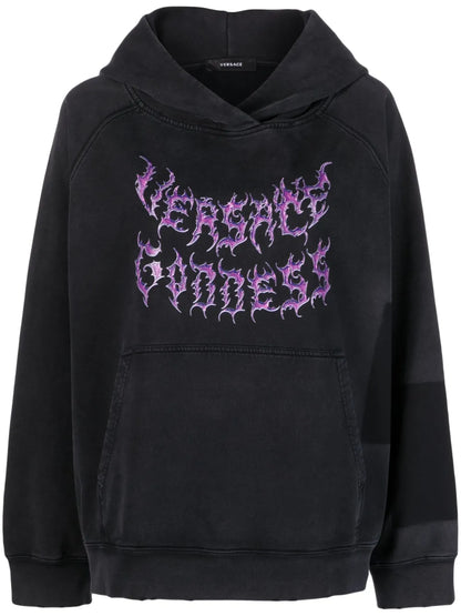 Logo-Print Cotton Hoodie