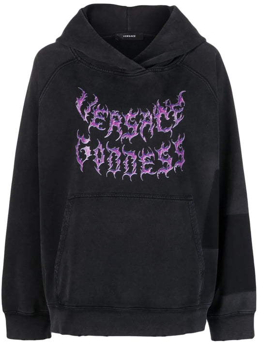 Logo-Print Cotton Hoodie