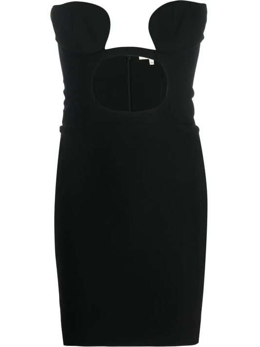 Cut-Out Jersey Minidress