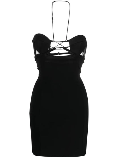 Strappy Cut-Out Minidress