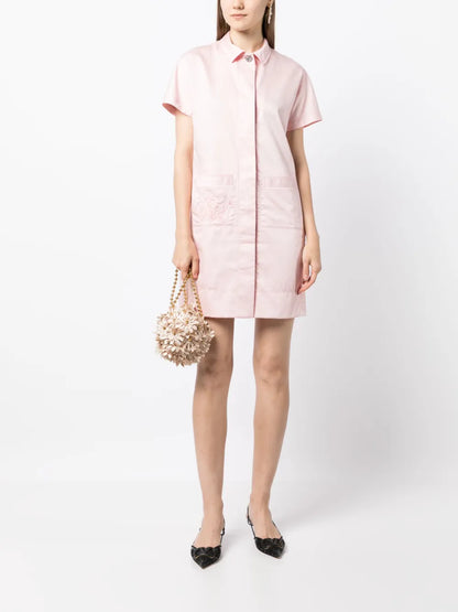 Cotton Mini Shirt Dress