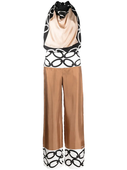 Chain 1967 Foulard Silk Jumpsuit