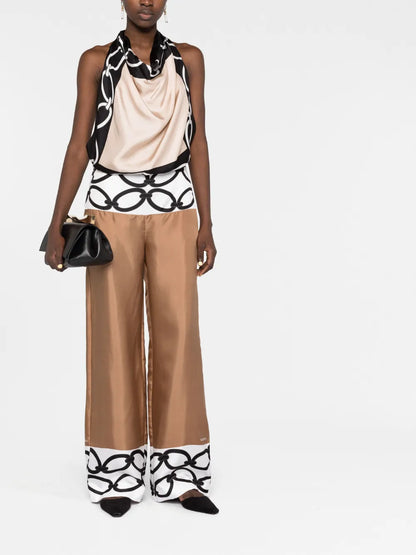 Chain 1967 Foulard Silk Jumpsuit