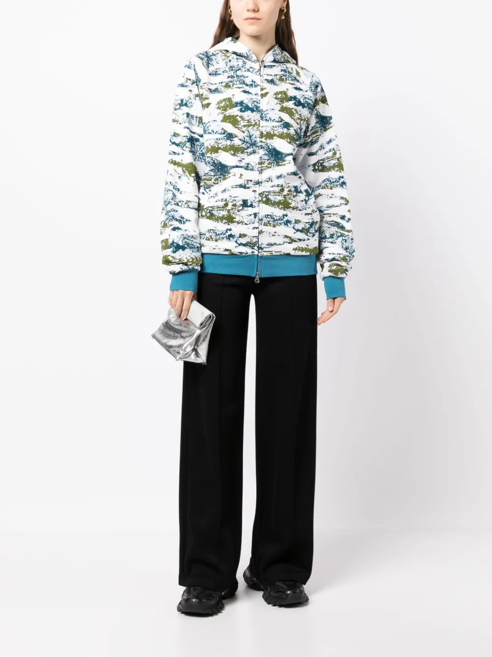 Printed Hoody Sweatshirt