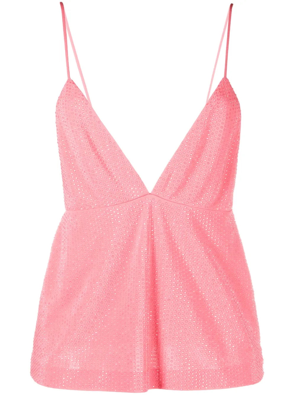 Sequin-Embellished V-Neck Top