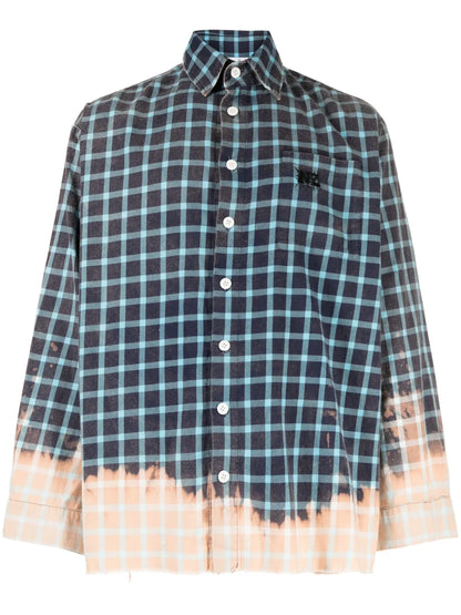 Bunny Heart-Print Checked Shirt