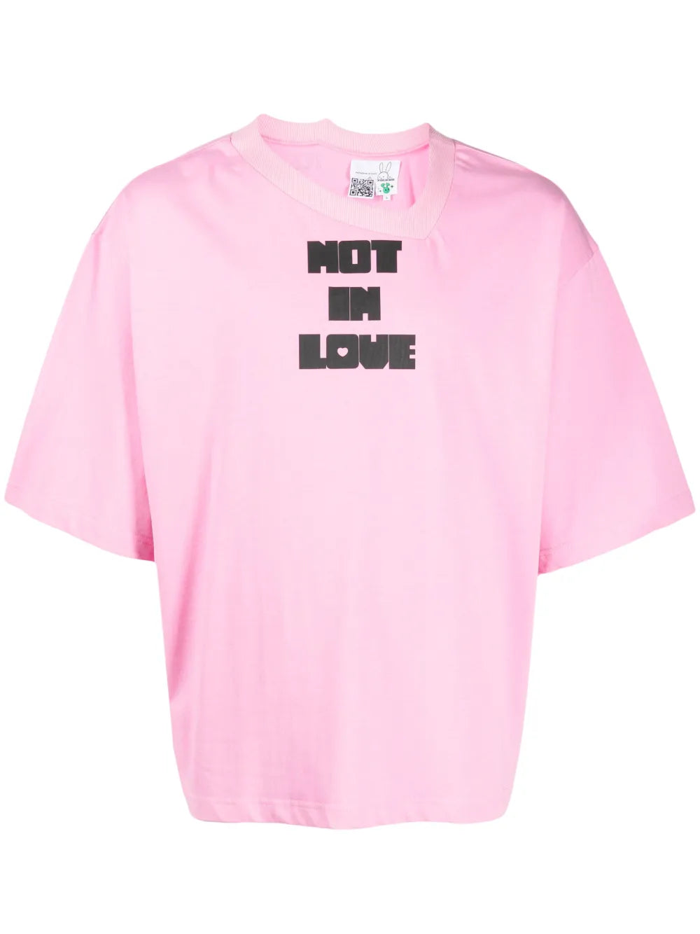 Text-Print Cotton T-Shirt