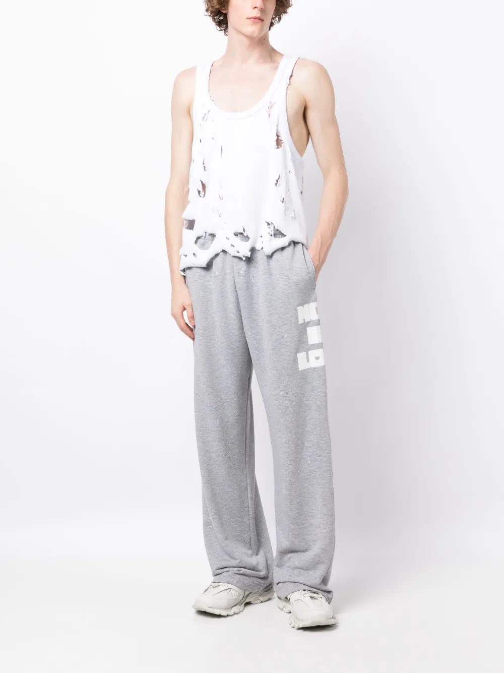 Graphic-Print Track Trousers