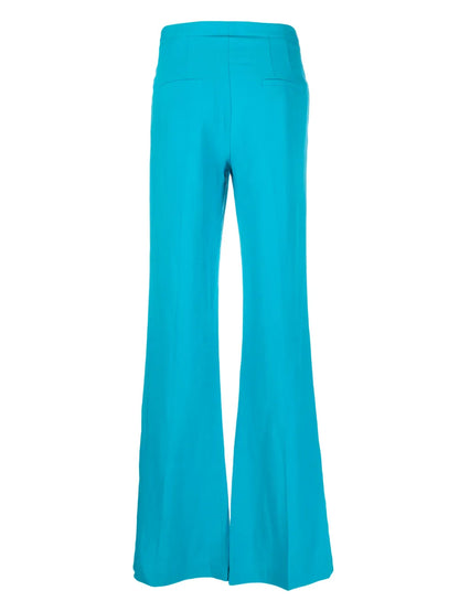 Mid-Rise Flared Trousers